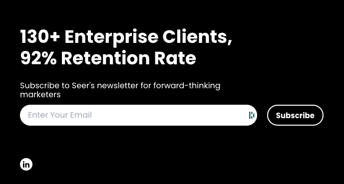 Seer Interactive have 130+ enterprise clients and a 92% retention rate.