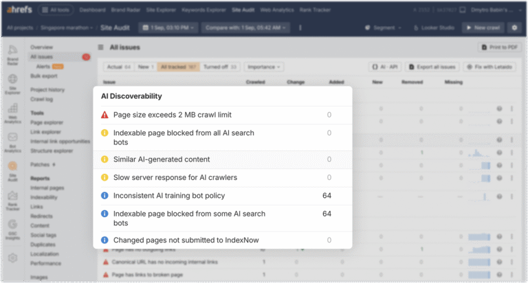 AI Discoverability, Page types, and more (September 2026) New in Sep '26: AI Discoverability, Page types, and more