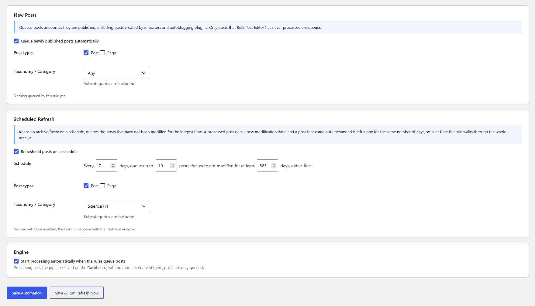 Bulk Post Editor - Automation