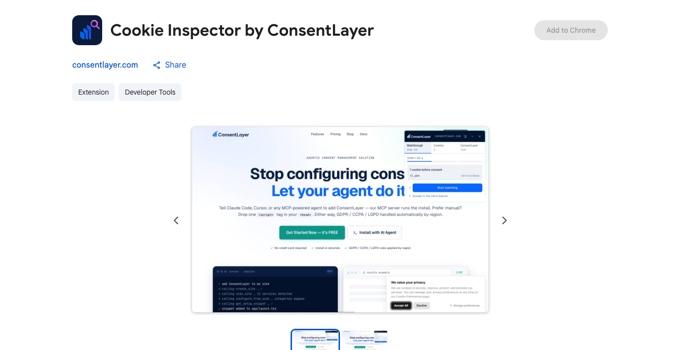 Cookie Inspector by ConsentLayer on the Chrome Web Store